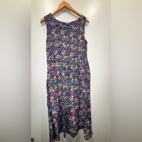 Croft&Barrow SizeL Floral Dress Bundle 3 👗’s, Pockets Stretchy Smocked Bodice - Picture 6 of 14